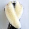 100CM Women Faux Fox Fur Collar Autumn and Winter Neck Warmer Scarf Thick Imitation Fur Shawl Collar Solid Color Scarf