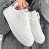 Little white shoes men's trend autumn new breathable sports heightening sports leisure board shoes one pedal trendy shoes