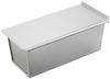 Kai Corporation Bread Pan (1 Loaf Capacity) with Lid, Silver, Interior Dimensions Top Approx. 9.5 X 20.8 Cm, Bottom Approx. 8 X 20 Cm, Height