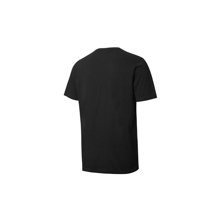 PUMA logo Printing Round Neck Short Sleeve Black Men's 587581-01