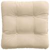 Seat Cushions 4 pcs Cream 40 x 40 cm Microfiber Fabric