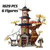 Creative Dragon Temple Energy Core Building Block Kit Brick Toy Boy Children's Birthday Gift