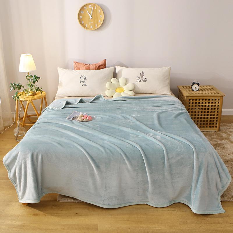 Microfiber Floral Throw Blanket Soft Cozy Plant Sunflower Daisy Blue Fleece Knitted Blanket Lightweight Fluffy Blanket All Seasons for Couch Bed Sofa