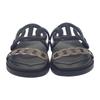 HERMES  H241017Z_02375  Sandals Black/blonde Calfskin/rubber Women