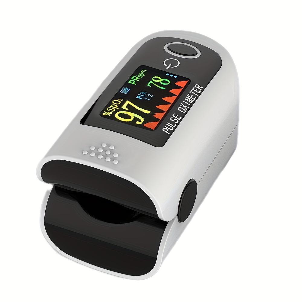 Fingertip Pulse Oximeter with HD Color Display - Quick Measurement, Health Monitoring Device | Modern Medical Device | Durable Plastic Body