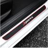 New 4pcs Sport Style Car Door Scuff Sill Cover Panel Step Protector Rubber Guard Pad