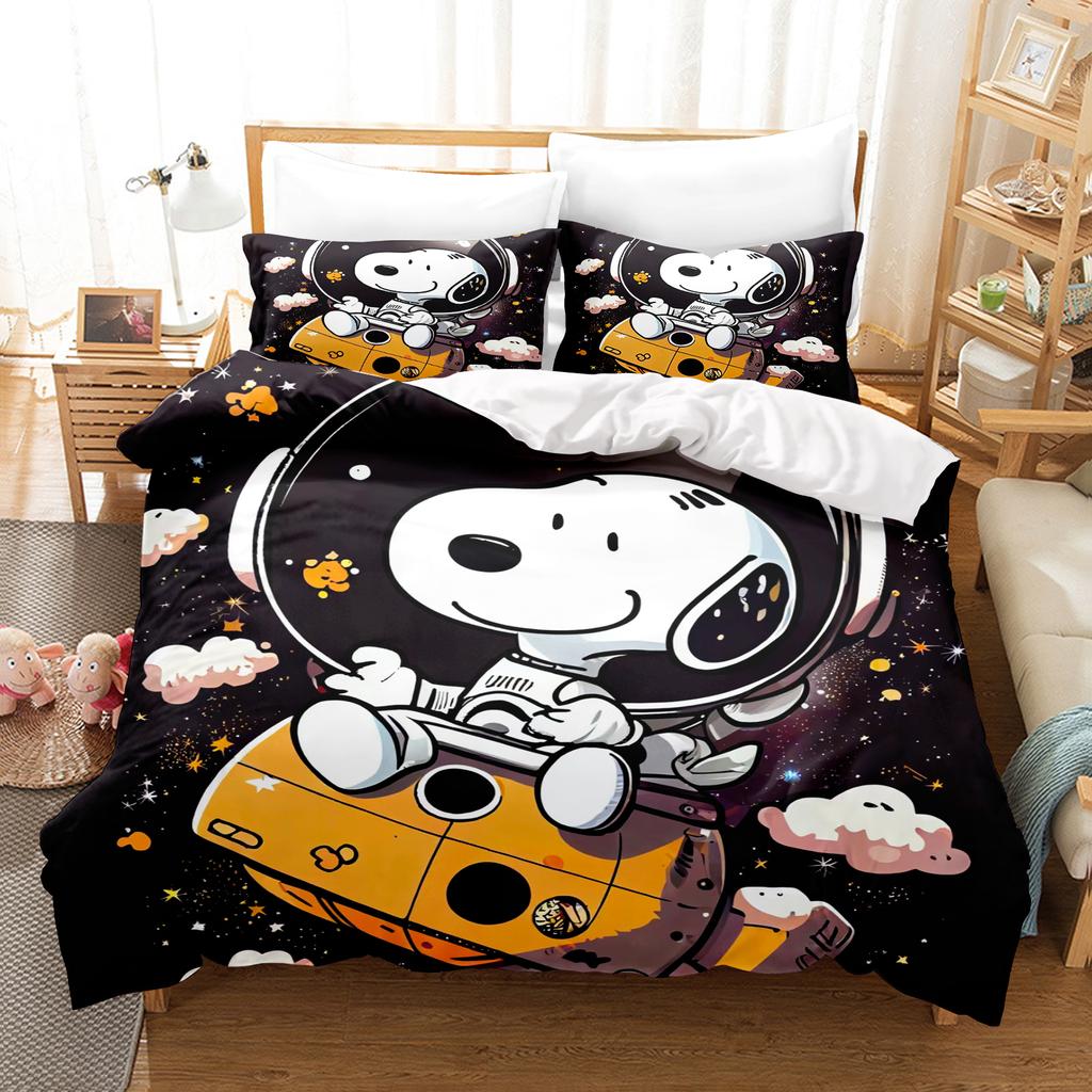 Постельное белье Snoopy Home Комплекты с пододеяльником Комплекты одеял 3-предметный комплект 1 пододеяльник Подходит для детей и взрослых