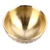 Gold Copper Decorative Bowl 3.3-Inch Diameter Incense Temple Bowl  For Office Decor