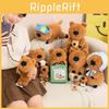 Cute Capybara Plush Toy With Custom Design For Kids Birthday Gift Characters Included)
