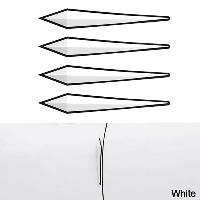 4 шт., 3D наклейки, защита двери автомобиля, резиновая защита для гаража, защита для стен, бампер, защита для парковки, стены, автомобильный Стайлинг, автомобильные аксессуары