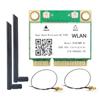 3165HMW AC 600M 5G Dual-Frequency Built-in Wireless Network Card Mini PCIE Bluetooth-compatible 4.0 Adapter 2 Antenna