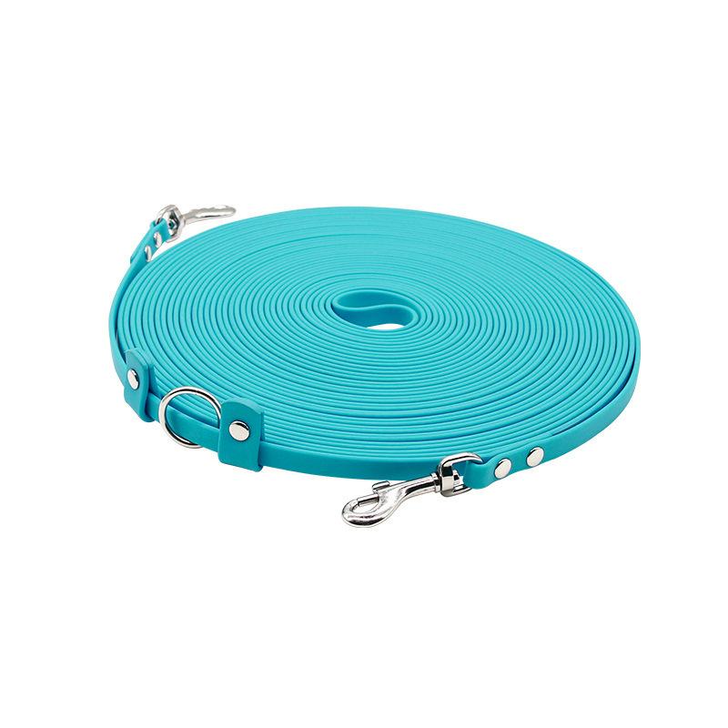 15 м ПВХ поводок для собак с двумя головками, водонепроницаемый поводок для домашних животных, для тренировок на свежем воздухе, мягкий трос для выгула домашних животных с двумя головками