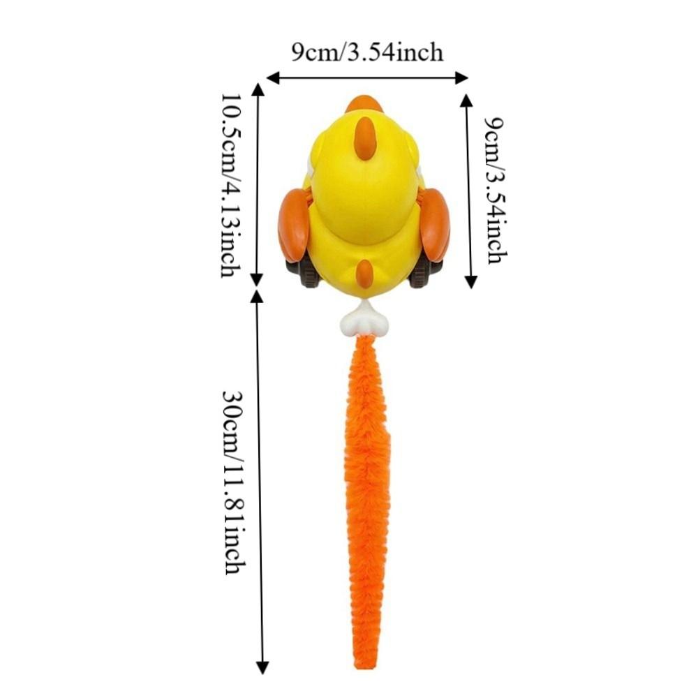 Wind Up Bird Shape Interactive Cat Tail Bite-Resistant Bird Cat Teaser Sounding Pull Play Cat Exercise Kitchen Apartment