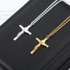 Christian Jesus Cross Necklace For Women Men Stainless Steel Chains Choker Religion Cross Pendants Jewelry Prayer Baptism Gifts