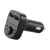 Car Bluetooth Mobile Phone Charger Black 12?24V FM Transmitter MP3 Player Dual USB Charging