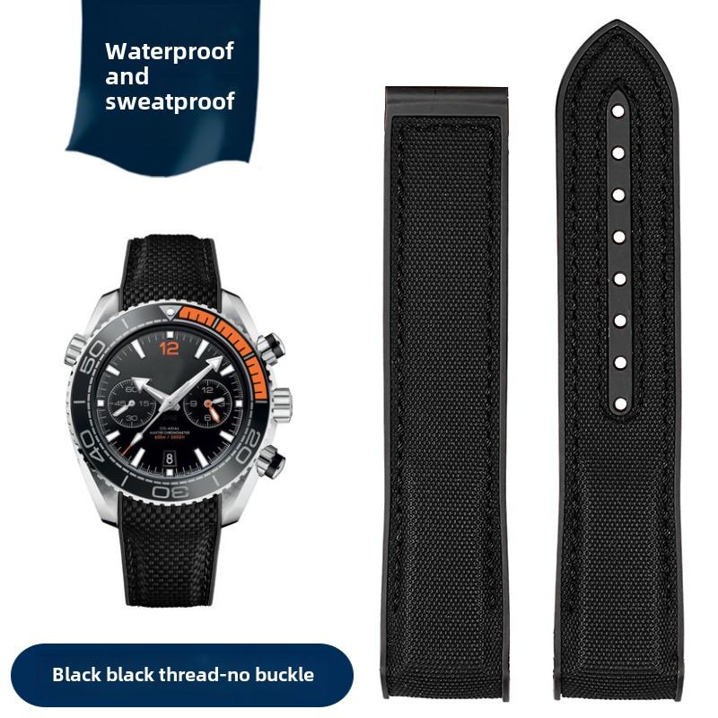 Для Omega Seamaster 300 Observatory Ocean Universe 600 Нейлон Резина Силикон Мужской Ремешок для часов 20мм 21мм 22мм Ремешок Браслет для часов