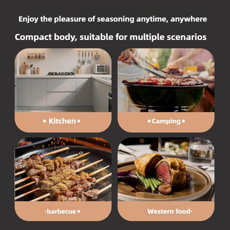 Электрическая мельница Кухонная бытовая Многофункциональная Черный перец Перец Морская соль Перец