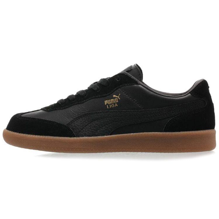Puma Liga Кожаная ретро обувь Черная 364597-02