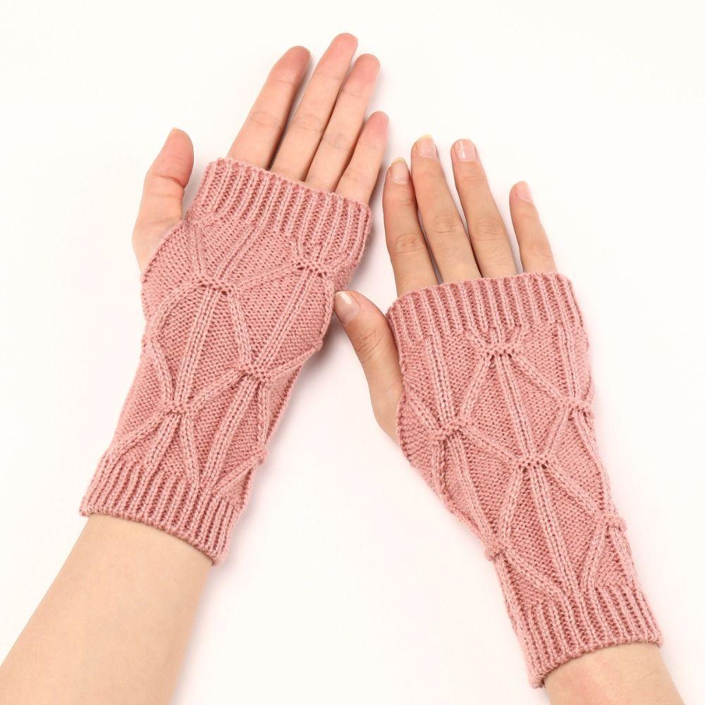 Wrist Warmers Fingerless Gloves Half Finger Winter Mittens Fashion Wrist Gloves  Girl Boys