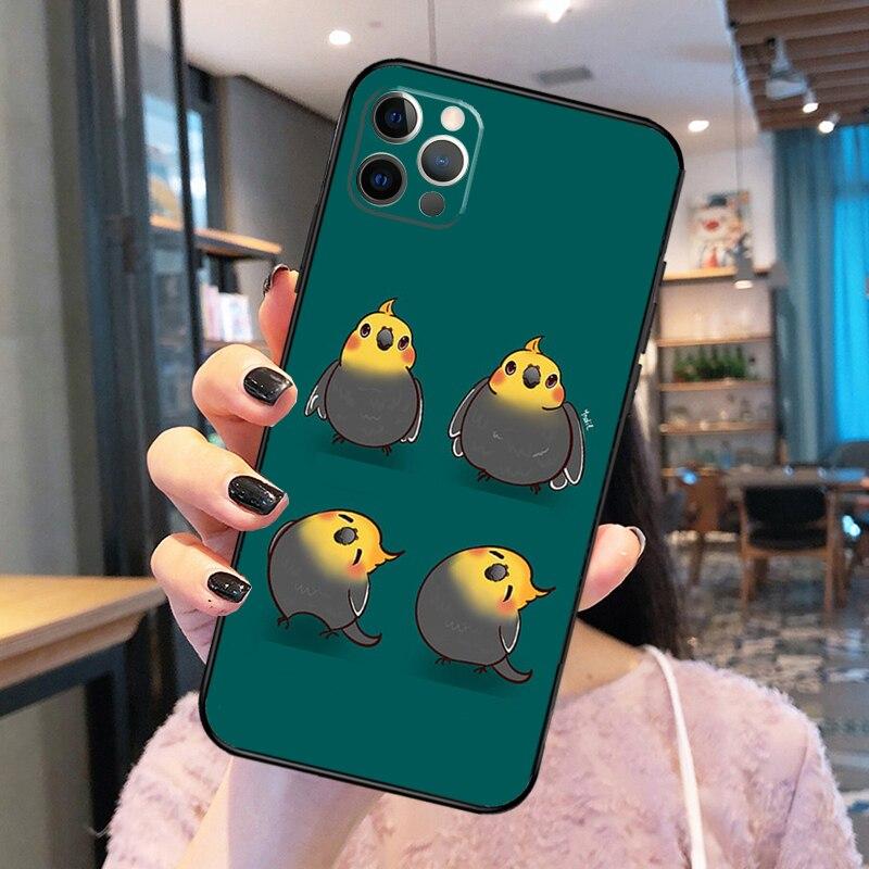 Чехол для телефона Chubby Cockatiels Parrotlets для iPhone 14 Pro Max XS X XR, чехол для iPhone 13 12 Mini 11 Pro Max 7 8 Plus