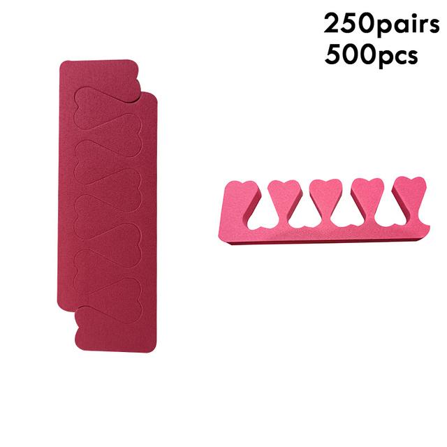 500 шт., набор разделителей для пальцев ног для педикюра, разделители пальцев для дизайна ногтей, мягкие поролоновые растягиватели для пальцев ног и пальцев, расслабляющий удержание