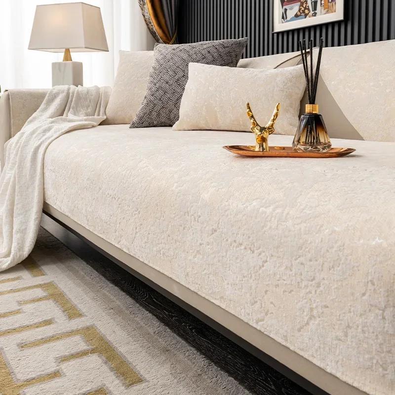 Сплошная цветная роскошная стильная диванная подушка, новая всесезонная универсальная спинка, полотенце, современный скандинавский чехол для дивана, тканевая подушка