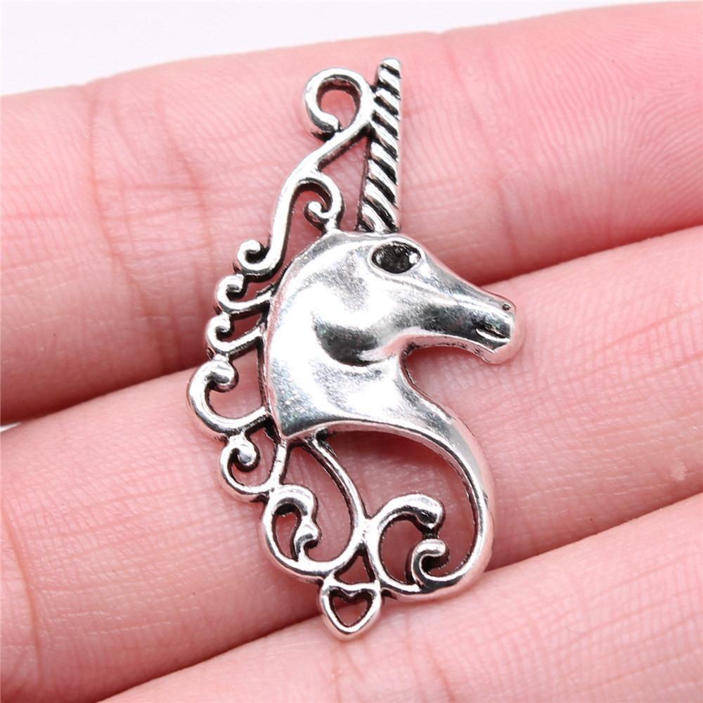 Unicorn Charms Pendant Ladies' Jewelry Bulk Vintage Decorations