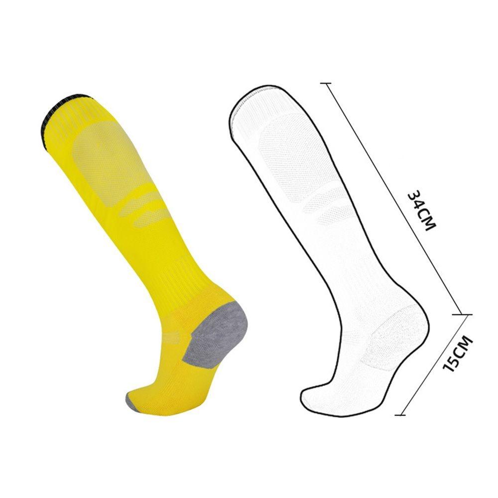 Мужские и женские длинные детские противоскользящие футбольные носки выше колена, футбольные носки, спортивные носки