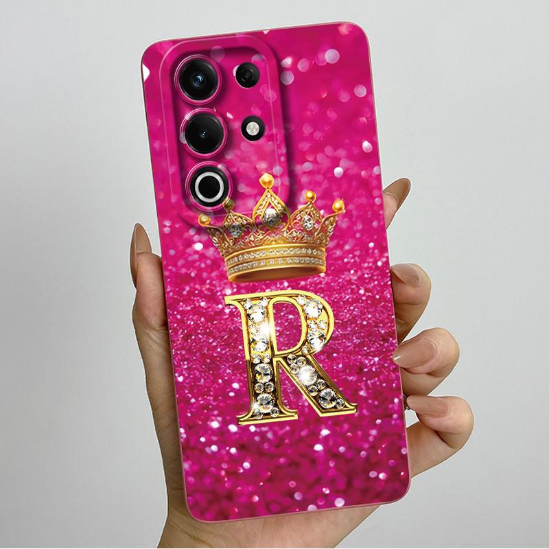 Чехол для itel S25 Ultra S686LN Роскошные Буквы Короны Матовый Мягкий Силикон Защитная Задняя Крышка для ItelS25 S 25 Ultra 5G Fundas