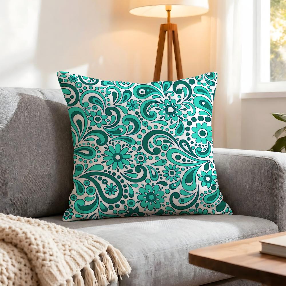 Pattern Paisley Pattern Cushion Cover 1Pcs Decorative Covers Soft Cushion Case For Sofa Couch Decor 40X40 45X45 Pillowcases