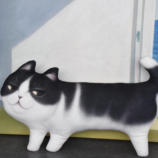 Сумка для ручек с имитацией кота, большая вместительная молния, цепочка из бисера, пылезащитный портативный чехол для карандашей для мальчиков и девочек, канцелярские принадлежности, школьные принадлежности