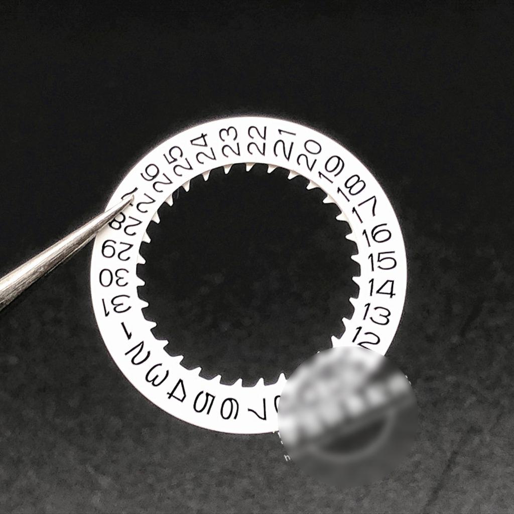 White Watch Movement Day Disc Date Wheel Dail Fits 7S26 7S36 NH35 NH36 NH37 / SKX007 SKX009 Automatic Movement