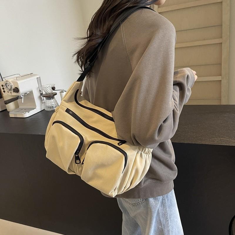 Lightweight Nylon Crossbody Bag For Women With Simple Design And Spacious Interior