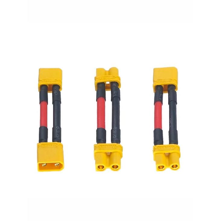 1PCS XT30 Extension Cord Plug XT30U-M Male to Male Drone Li-Po Battery Charger Adapter 16AWG 20CM 40CM