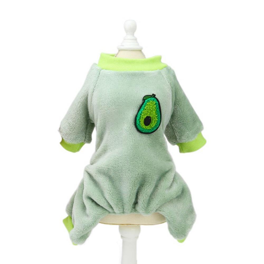 Теплые пижамы для собак Мягкая зимняя одежда для собак Аксессуары для питомцев Комбинезон на четырех лапах для собак Щенков