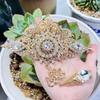 Brooch Large Size Gold Color Brooch or Necklace Pendant Hollow Flower Crystal Wedding Jewelry