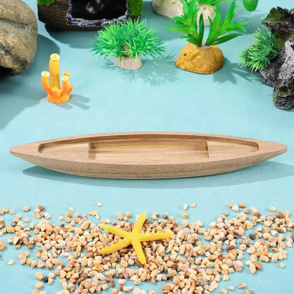 Ocean Landscape Wooden Boat Model Vintage Decor Boat Model Ornaments Desk Ornament