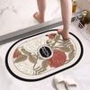 Мягкий коврик для туалета из диатомовой грязи, коврик для ванной комнаты, впитывающий коврик, коврик у двери в туалет, коврик для умывальника, быстросохнущий, нескользящий коврик для ног