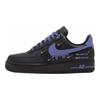 Nike Nike Air Force 1 Низкие, Устойчивые к истиранию, Скейтбордические Туфли, Женские, Черно-Фиолетовые, HQ1180-001(Команда352-)