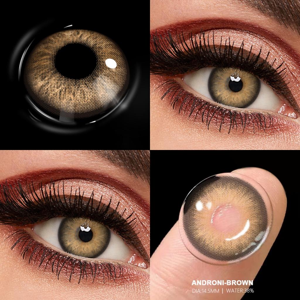 FUNSACHY НОВЫЕ 1 пара зеленых контактных линз для глаз Натуральные цветные линзы Цветные глаза Синие линзы Косметические серые зрачки Ежегодно