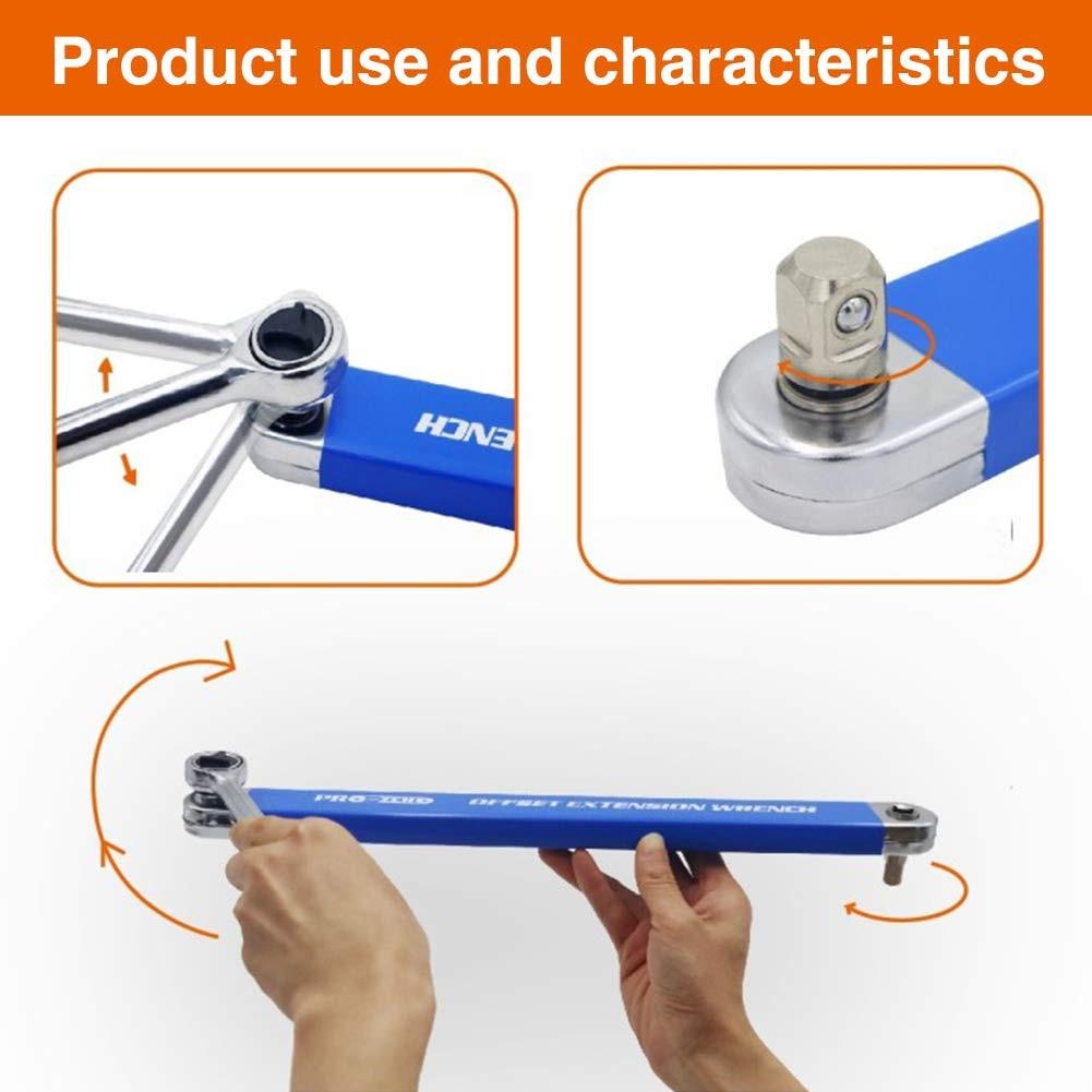 T50 Universal Multitool Compact Offset Extension Wrench Extension Wrench Automotive Metal Hand Tool Supplies