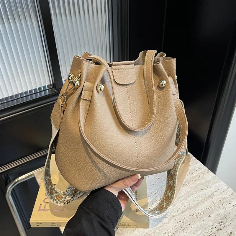 Большая вместительная женская сумка через плечо женская сумка-ведро дизайнерские сумки кошельки и сумки