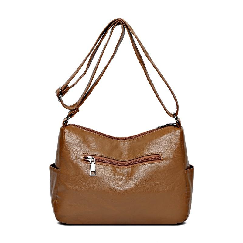 Женская сумка Сумка через плечо большой вместимости Сумка через плечо для среднего и пожилого возраста Маленькая квадратная сумка с несколькими карманами