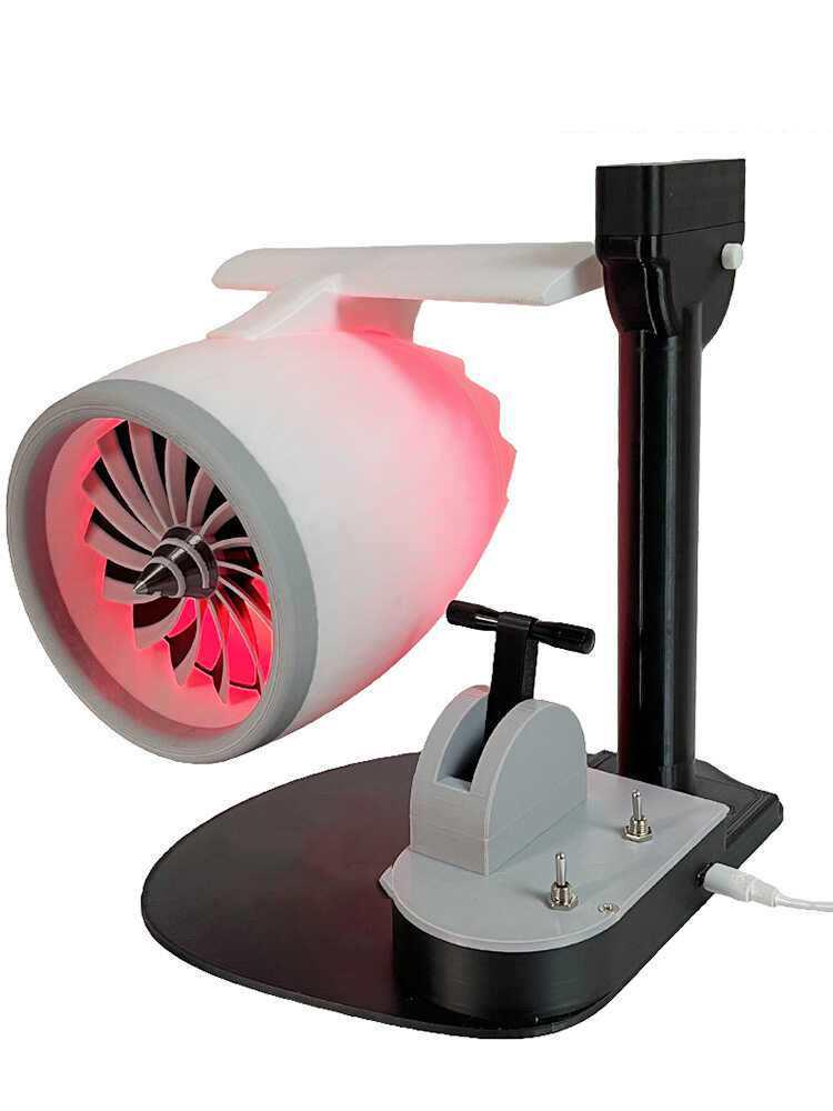 New Creative Desktop Turbine Airplane Engine Fan with LED