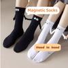 Pure Cotton Socks Cute Cartoon Three-Dimensional Stockings Summer Fashion Magnetic Suction Holding Socks Couple Mid Tube Socks