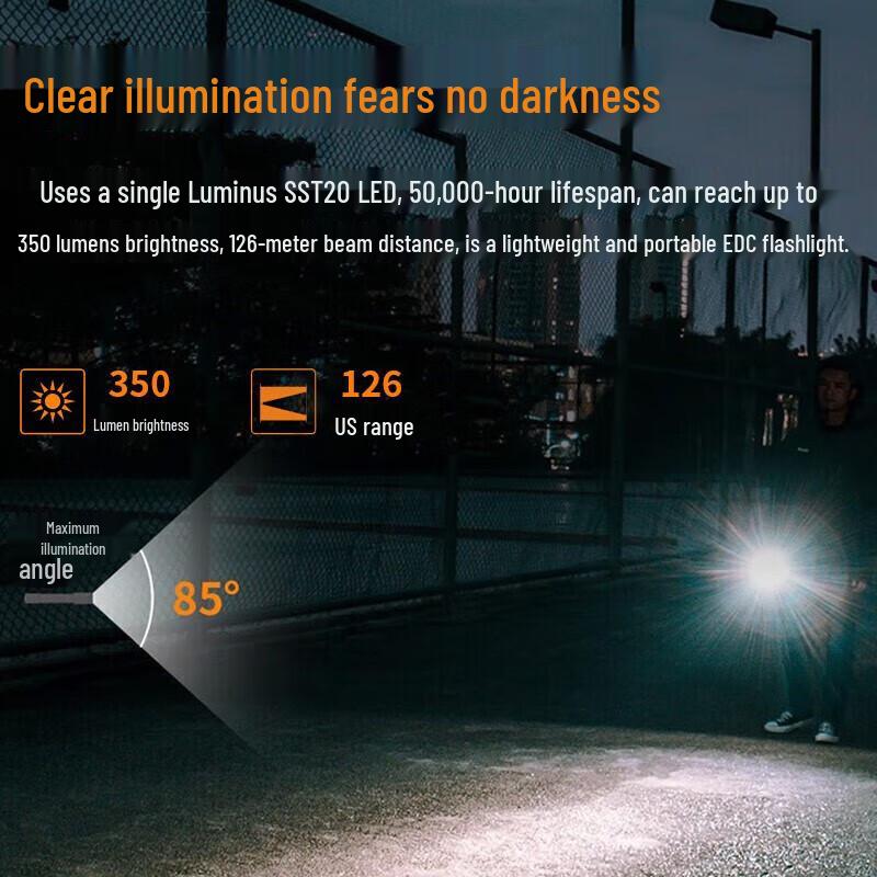 Fenix E20 V2.0 Portable EDC Flashlight