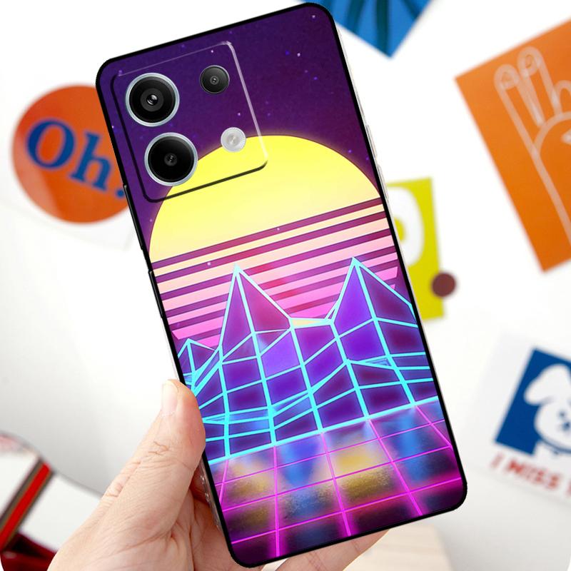 Неоновый Ретровейв 80-х Винтажное Искусство Чехол Для Xiaomi Redmi Note 13 Pro 10 11 12 14 Pro 11S 12S Чехол Для Redmi 15 12C 13C 14C 10C
