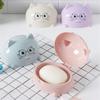 Cute Soap Holder Bathroom Soap Box Soap Dish Cartoon With Cover