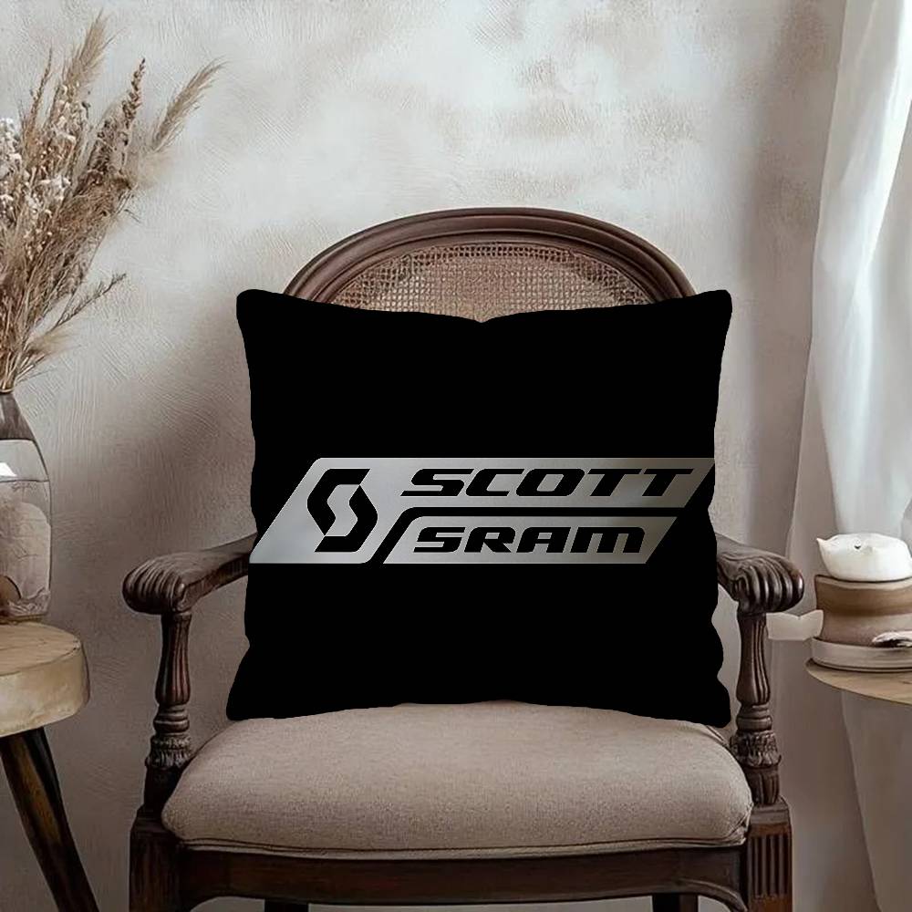 SScott Bike logo Personalized Pillow Dust Cover Bedroom Kids Party Decoration Pillowcase Birthday Children Gift