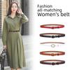 Классический женский кожаный пояс с застежкой из сплава для элегантных и повседневных образов